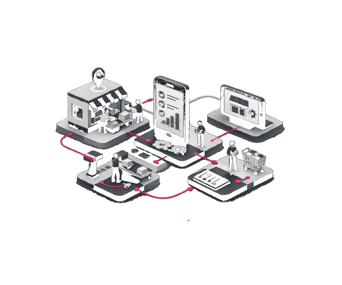 Ilustración isométrica OPERATIONS